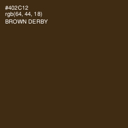 #402C12 - Brown Derby Color Image